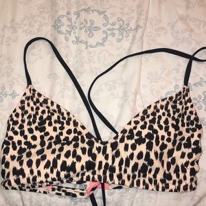 Cheetah Print Swimsuit Top